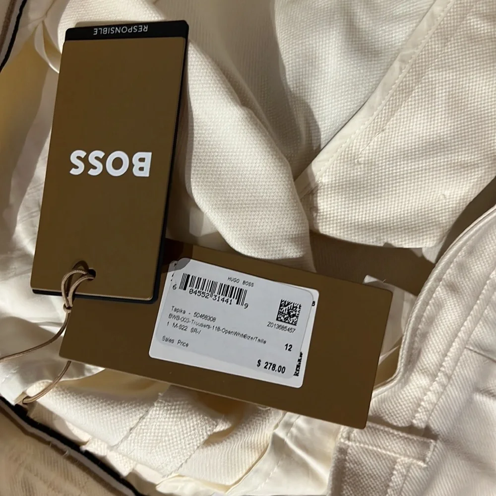 NWT Off-White Wide Legged Ankle Pants - Picture 6 of 7